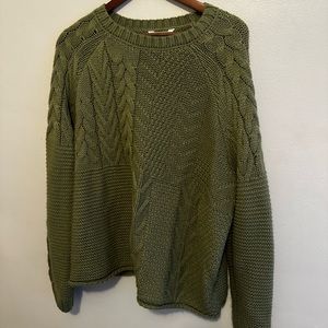Green Oversized Sweater